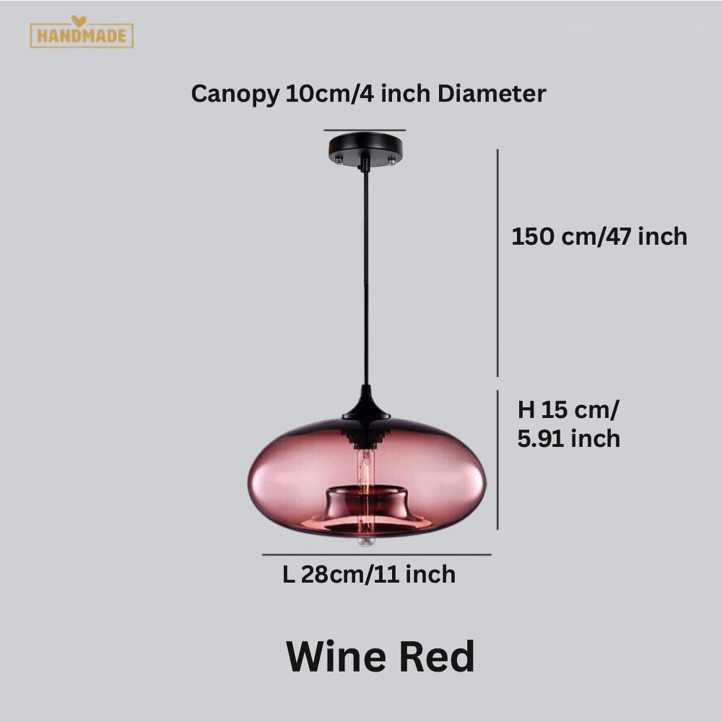 Chandelier Kúla Glass Ball - Pendant Light
