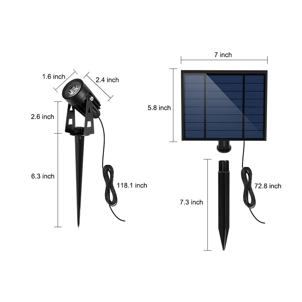 Quartet Adjustable Solar Spotlight, product view 10