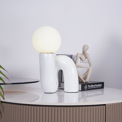 Spiral Glass Table Lamp