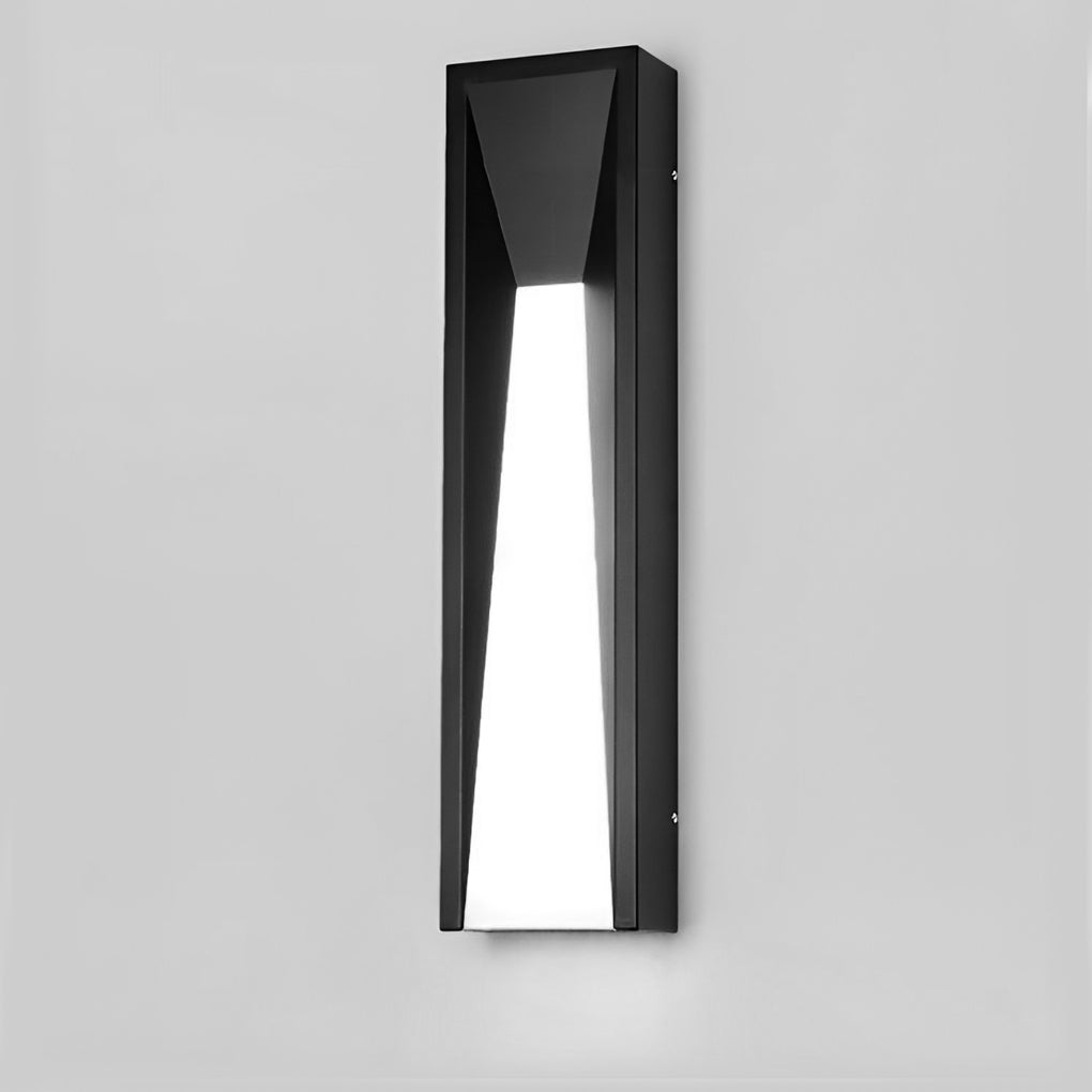 Rectangular outdoor wall light product front view — Casa Norex