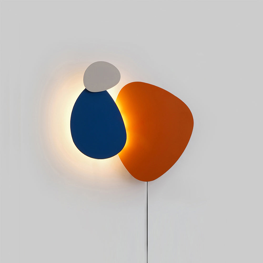 Tria circular LED plug-in wall lamp flat disc 4 colors 3 sizes | Casa Norex