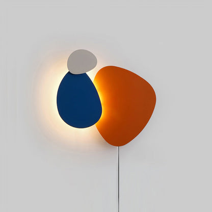 Tria circular LED plug-in wall lamp flat disc 4 colors 3 sizes | Casa Norex