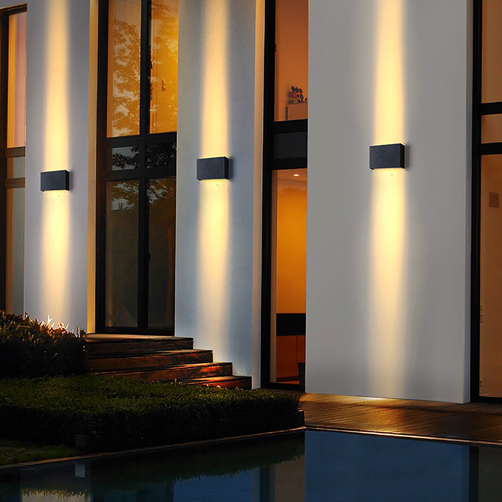 Square up down outdoor wall light product view 5 — Casa Norex