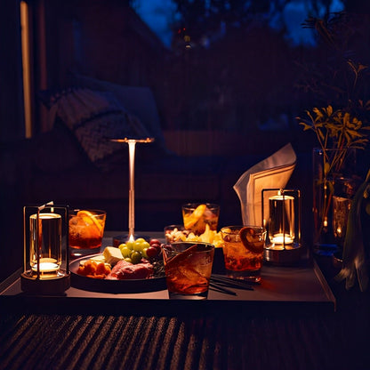 Dish LED table lamp, three finishes together — Casa Norex