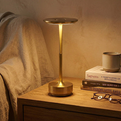 Dish LED table lamp — aluminum body with acrylic diffuser | Casa Norex