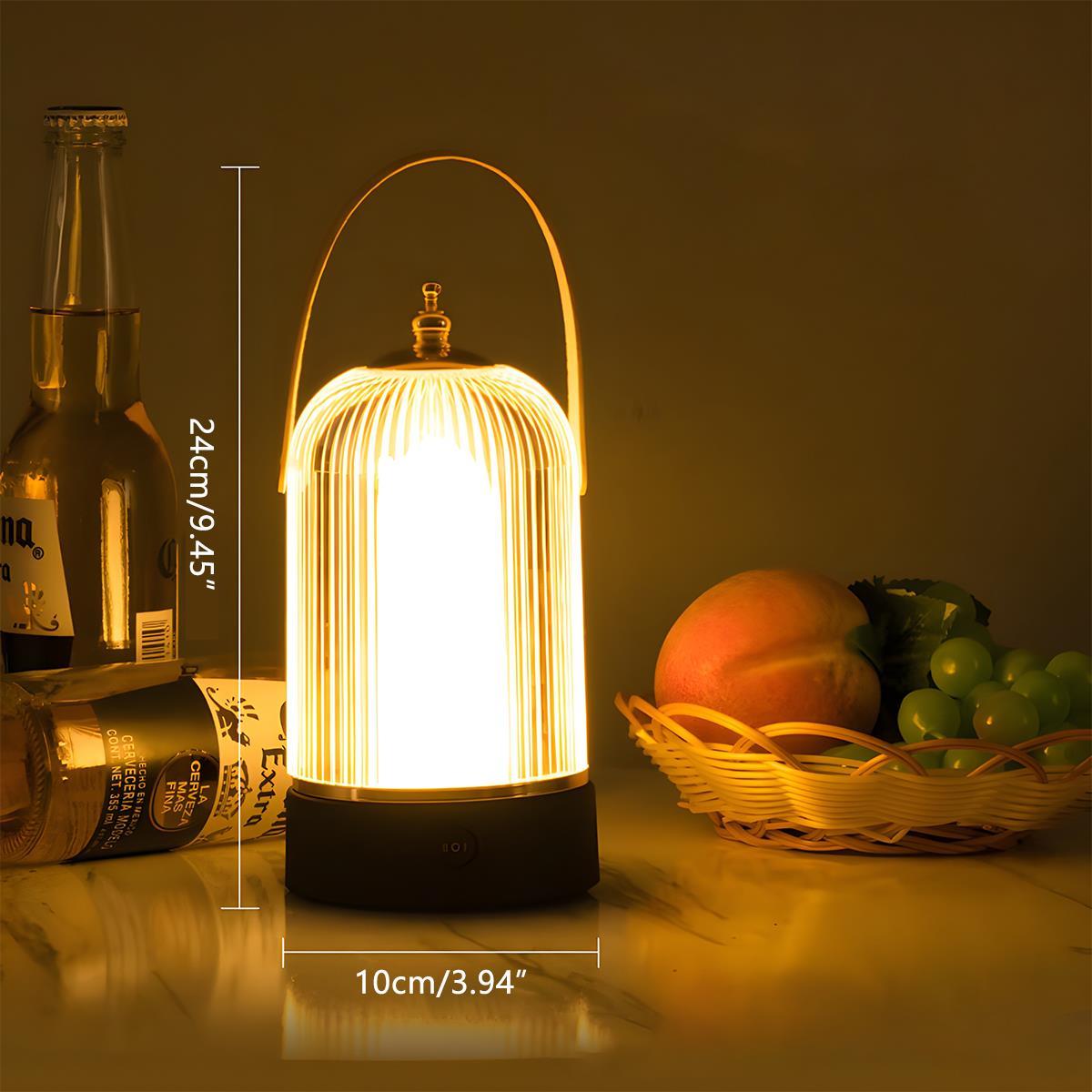 Close-up of Orange Red flame-effect glow on table lamp | Casa Norex