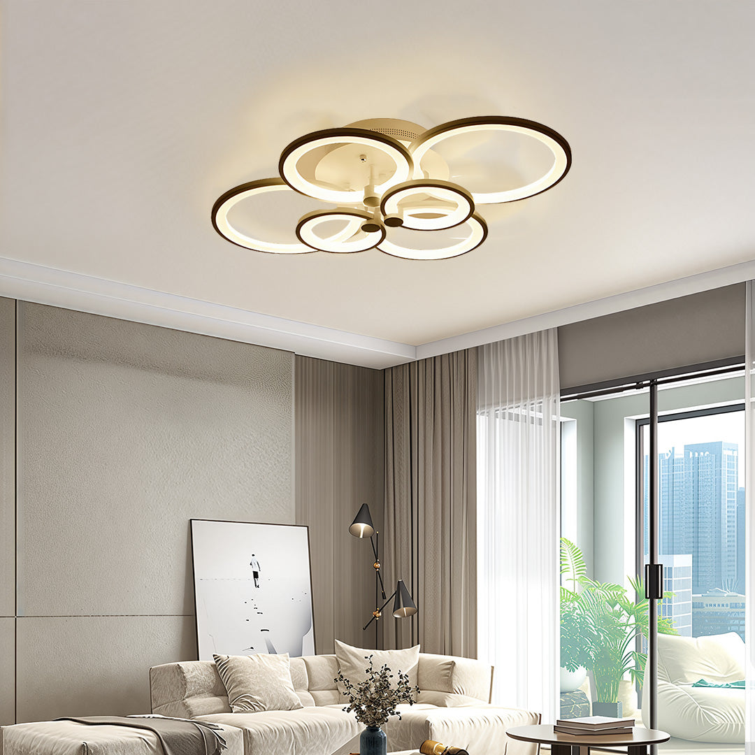 Orbital Overlapping Ring Ceiling Light, product view 15