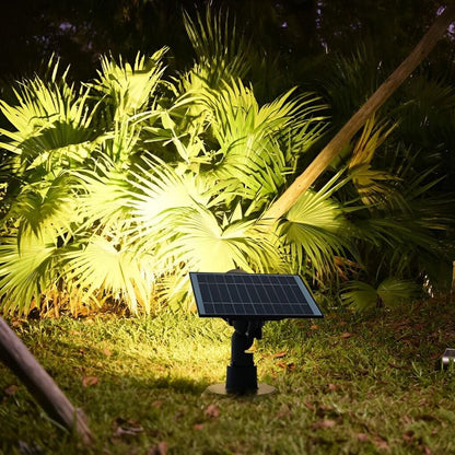 Thistle solar spot light product view — aluminum body and glass shade | Casa Norex
