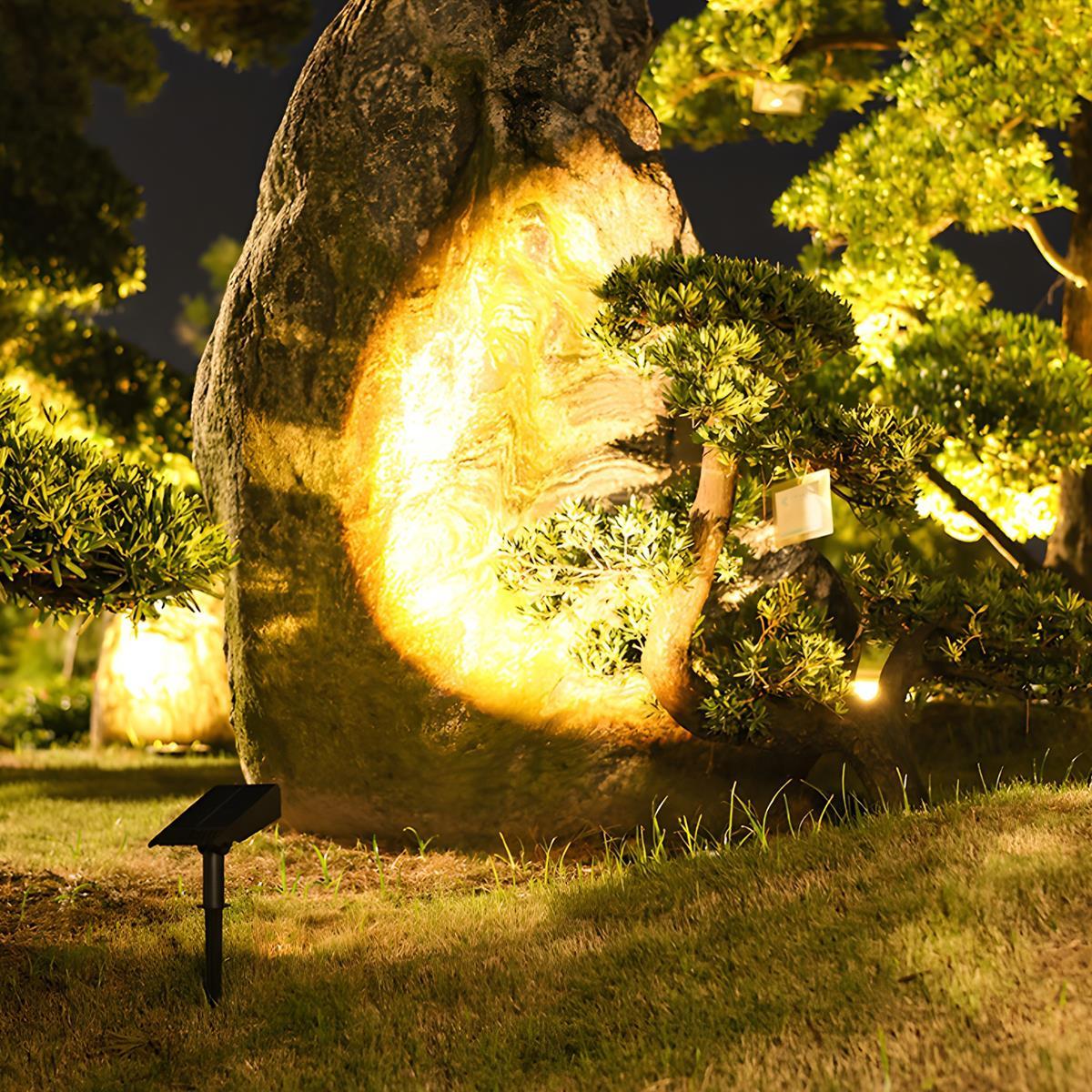 Solar spot light in garden setting — no wiring required | Casa Norex