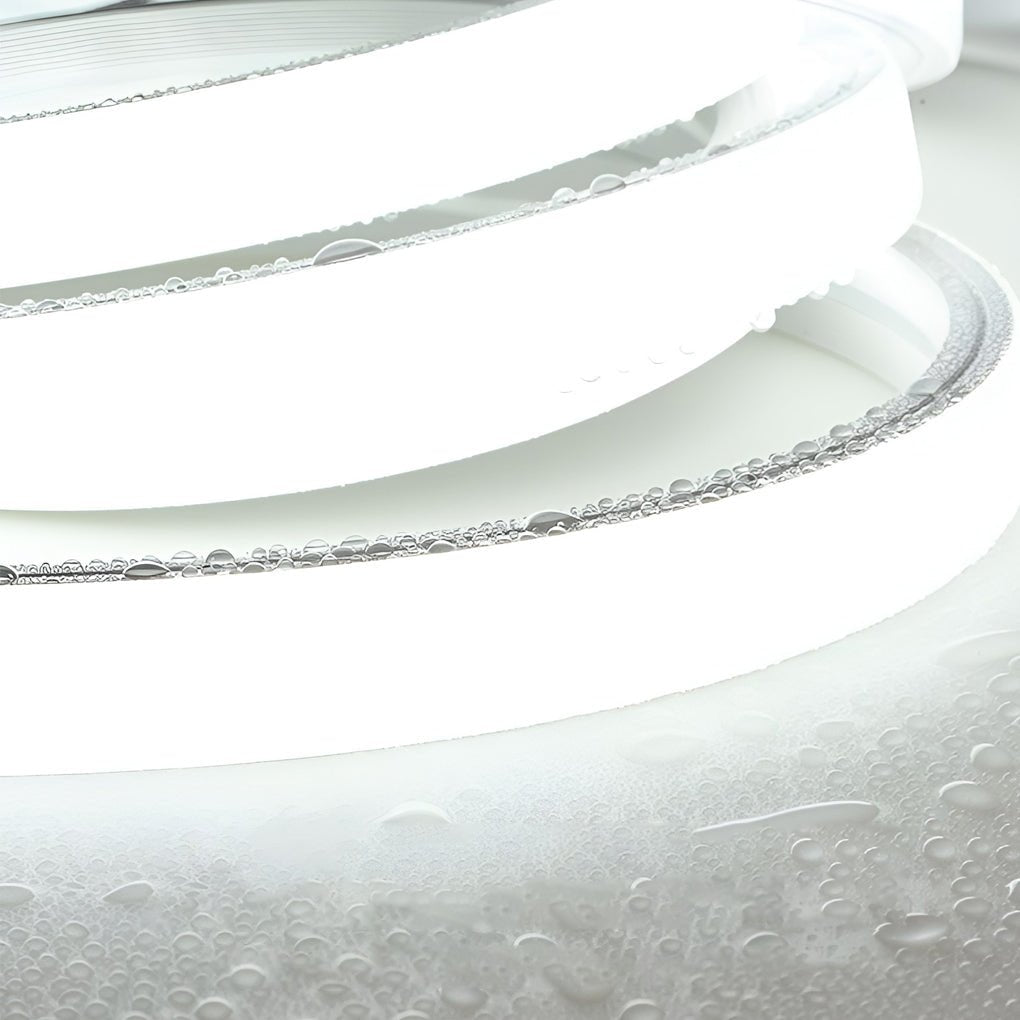 Close-up of the silicone-sealed LED strip light — Casa Norex