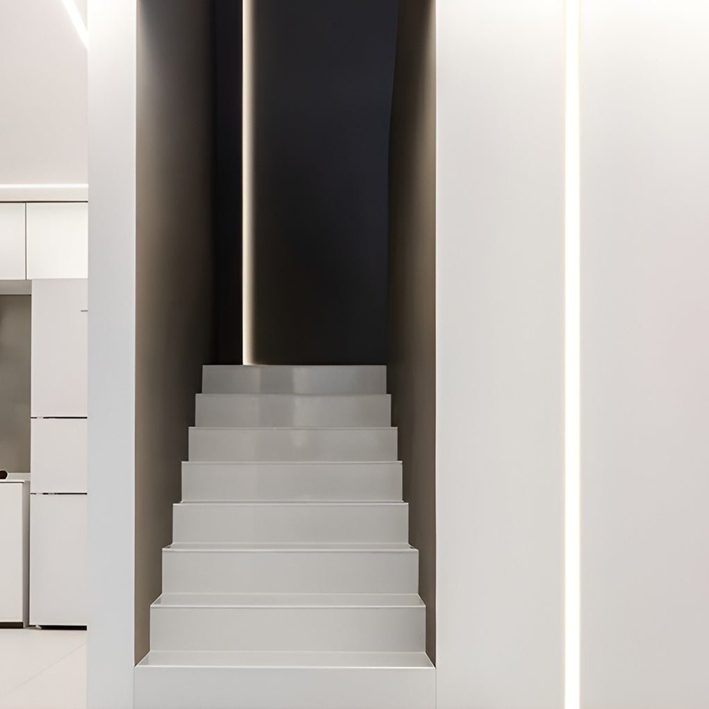 LED strip light lighting a staircase — Casa Norex