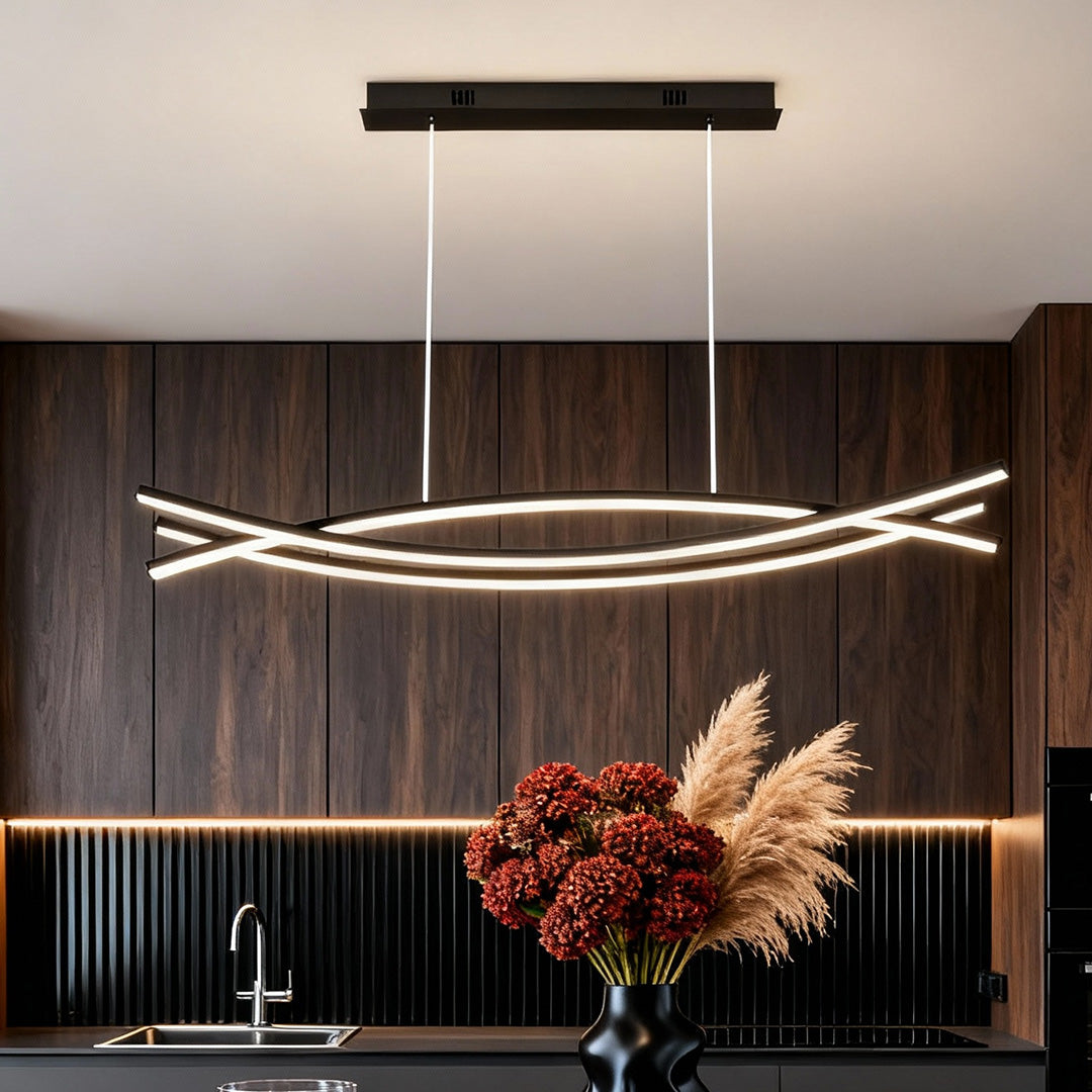 Modern LED linear suspension light — Casa Norex